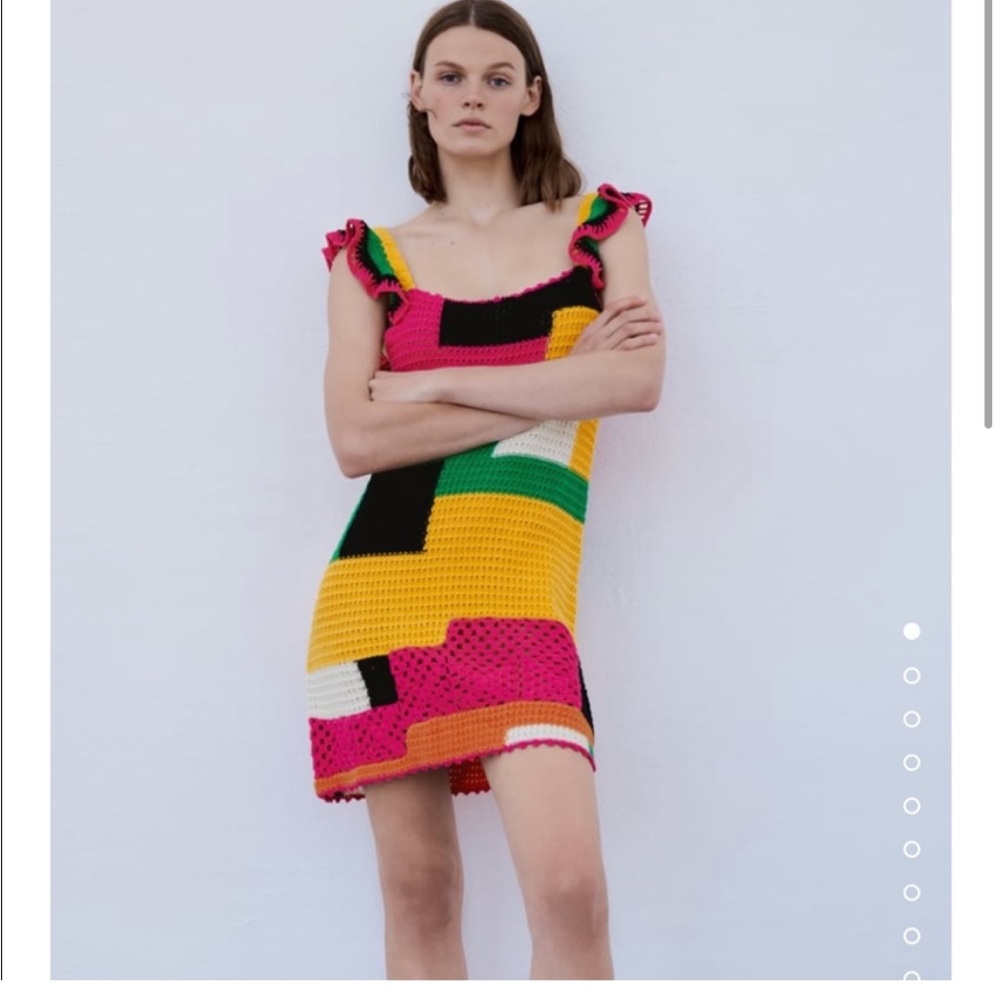 Limited edition Zara crocheted dress💗